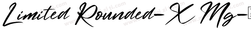 Limited Rounded-X Mg字体转换